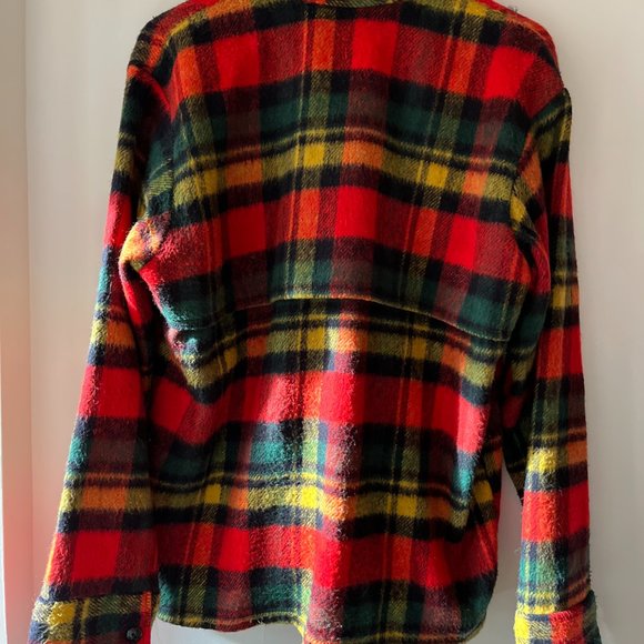 1970s Canadian Wool Jacket | Vintage Plaid Shacket - Picture 4 of 7